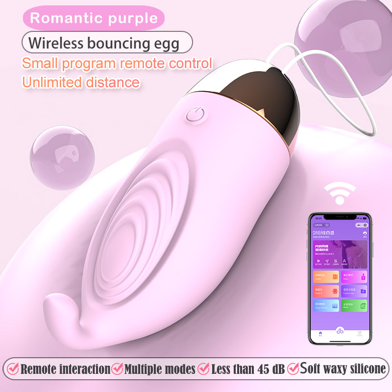 Wireless remote control jump egg mobile app control remote sex toy masturbator female adult mini