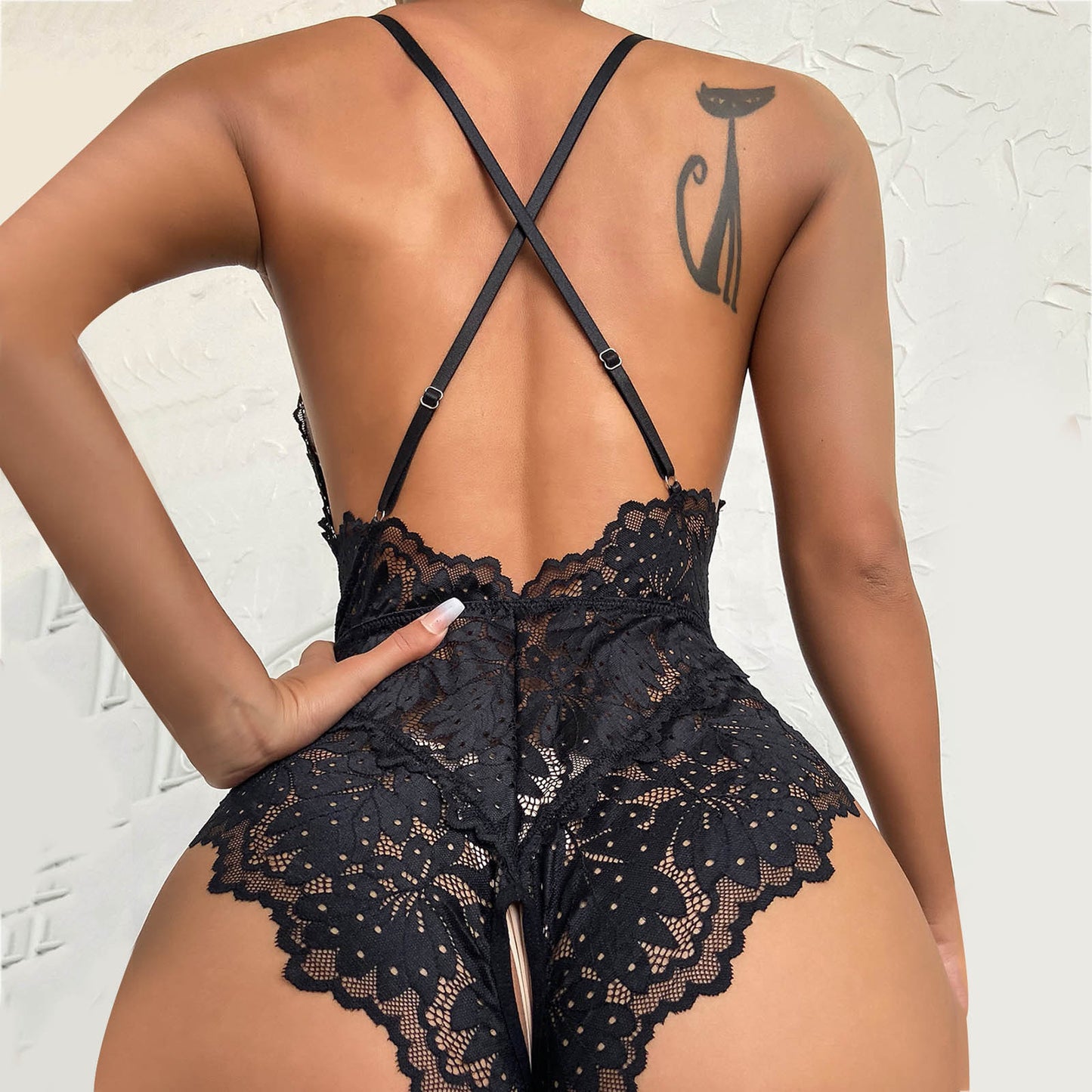 new erotic underwear sexy women's lace cutout shapewear erotic suit