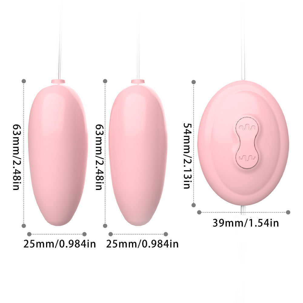 Double egg straight insert female jumping egg vibrator mute vaginal massage adult female sex products